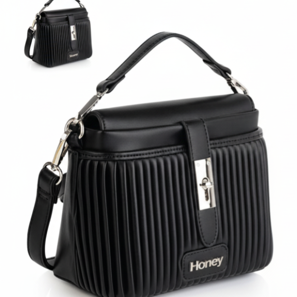 883110 Black PU handbag