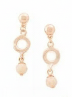 Jewelry Rose Gold Plated Earings Natural